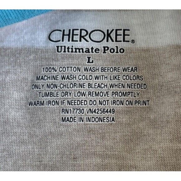 Cherokee Polo Shirt Youth Boys Collared Short Sleeve Striped Size Large (12/14) - Picture 3 of 11